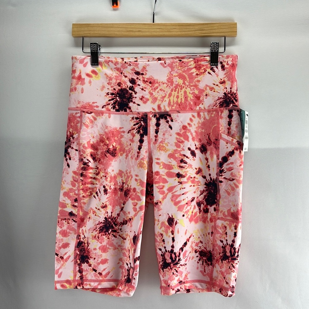 Ideology Tie-Dye High-Rise Bike Shorts - Picture 1 of 14